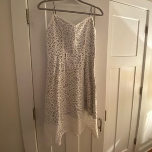 White Lace Dress with Nautical Flare